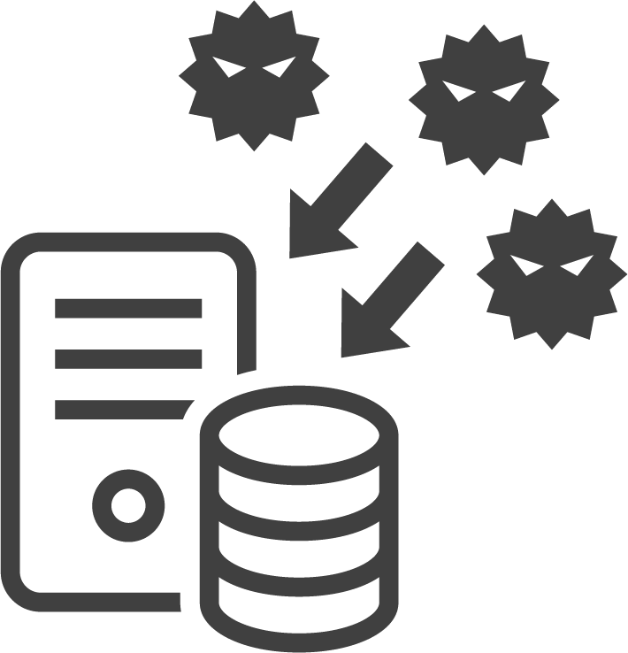 ランサムウェア攻撃アイコン